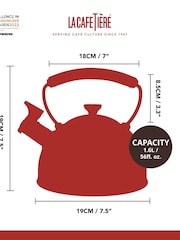 La Cafetiere Black 16L Whistling Kettle - Image 5 of 5