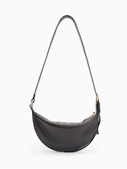 AllSaints Black Half Moon Eyelet Bag - Image 3 of 7