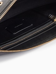 AllSaints Black Half Moon Eyelet Bag - Image 6 of 7