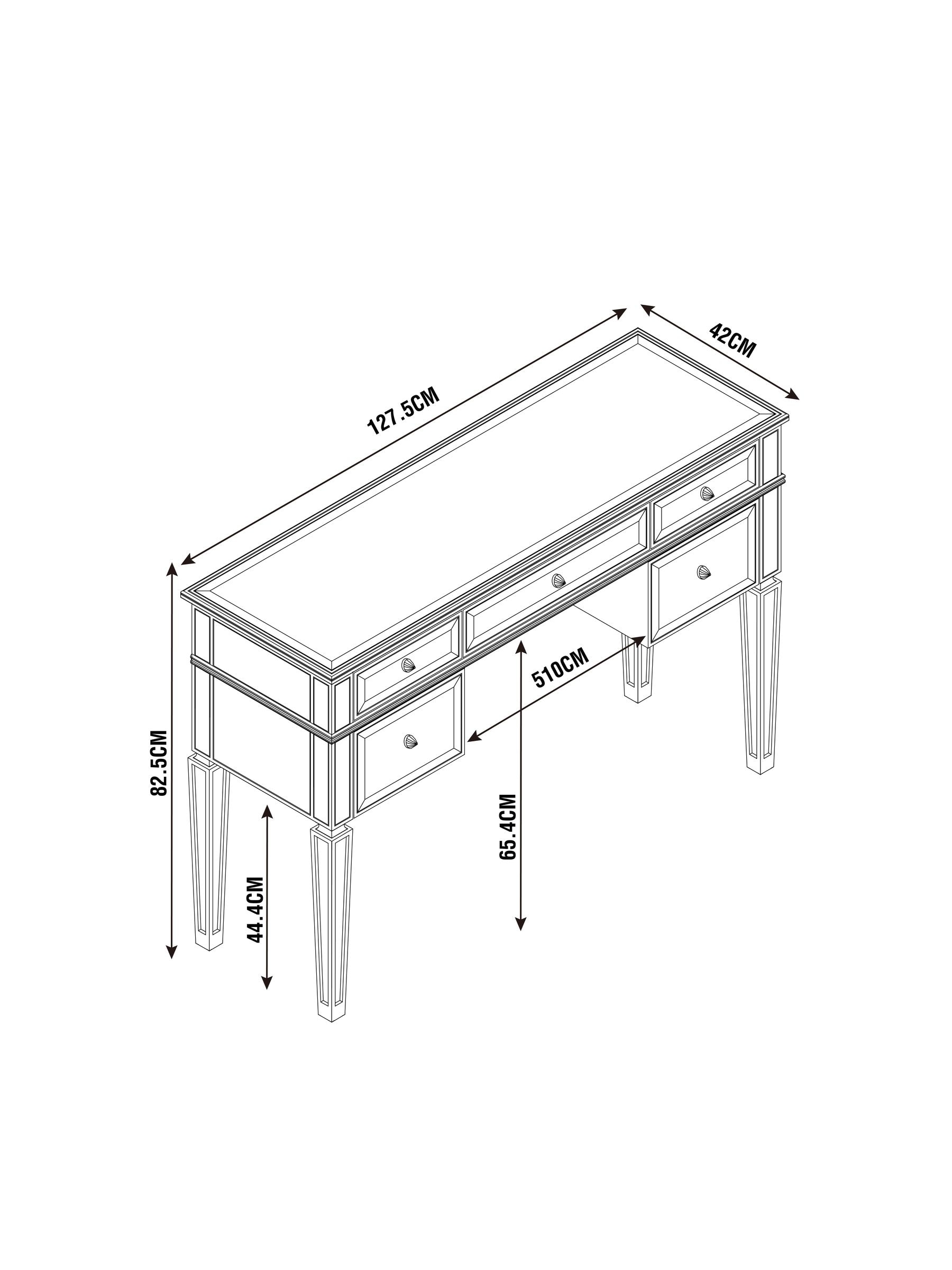Mirrored dressing table next outlet