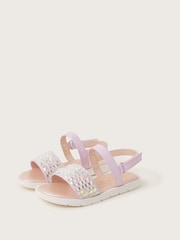 Monsoon Pink Mermaid Sequin Sandals - Image 1 of 3