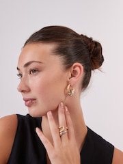 Gold/Silver Chunky Ring Pack - Image 2 of 5