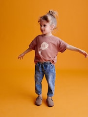 Brown Sunflower Short Sleeve T-Shirt (3mths-7yrs) - Image 4 of 7