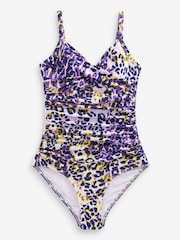 Navy Blue/Purple Animal Tummy Control Swimsuits 2 Pack - Image 7 of 7