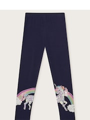 Monsoon Unicorn Rainbow Leggings - Image 2 of 4