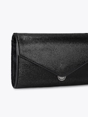 Carvela Black Spiral Envelope Embellished Clutch Bag - Image 4 of 5