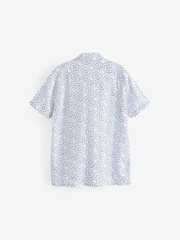 Grey Denim Texture Printed Shirt (3-16yrs) - Image 6 of 7