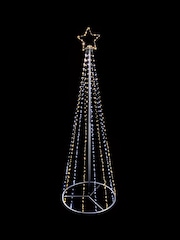 Premier Decorations Ltd Gold 8ft Flexi Bright LED Christmas Tree - Image 1 of 2