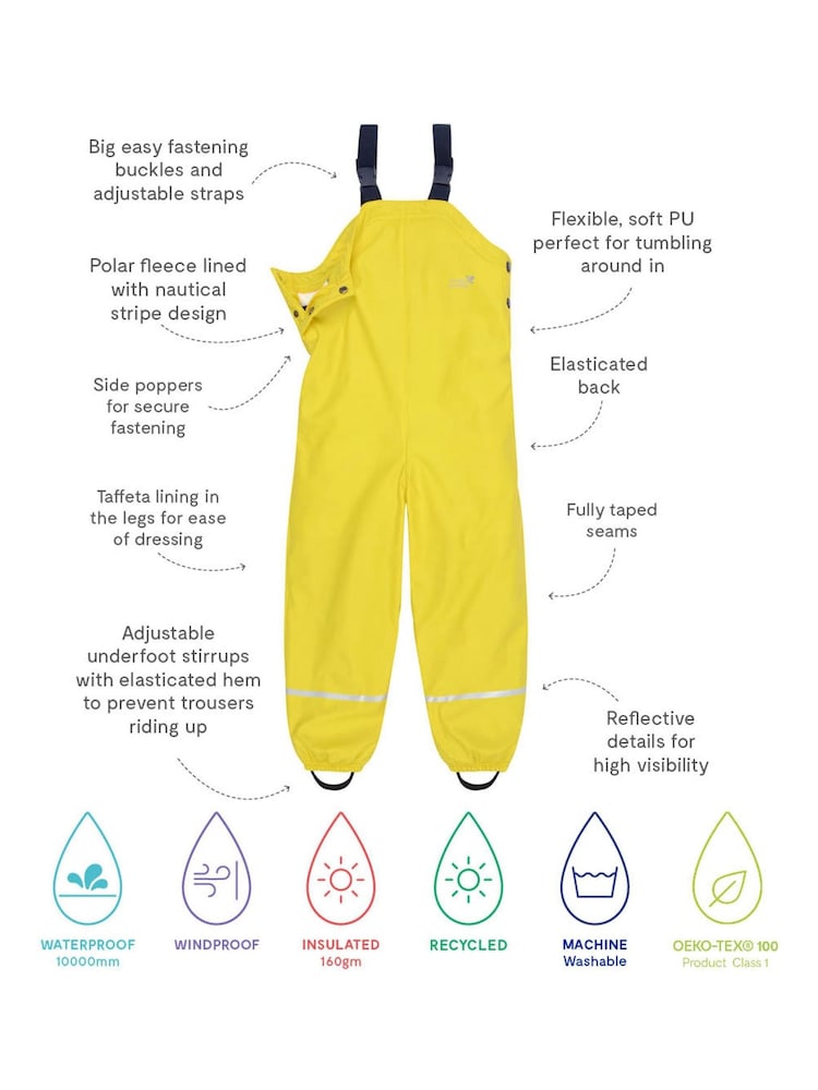 Muddy Puddles Puddleflex Waterproof Dungarees - Image 3 of 3