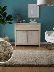 Mink Brown Dark Natural Comfy Twist Shaggy Rug - Image 1 of 8