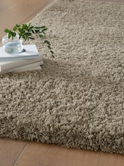 Mink Brown Dark Natural Comfy Twist Shaggy Rug - Image 3 of 8