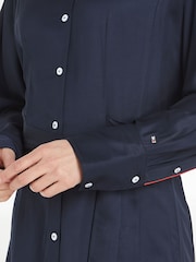 Tommy Hilfiger Blue Round Neck Shirt Dress - Image 3 of 6