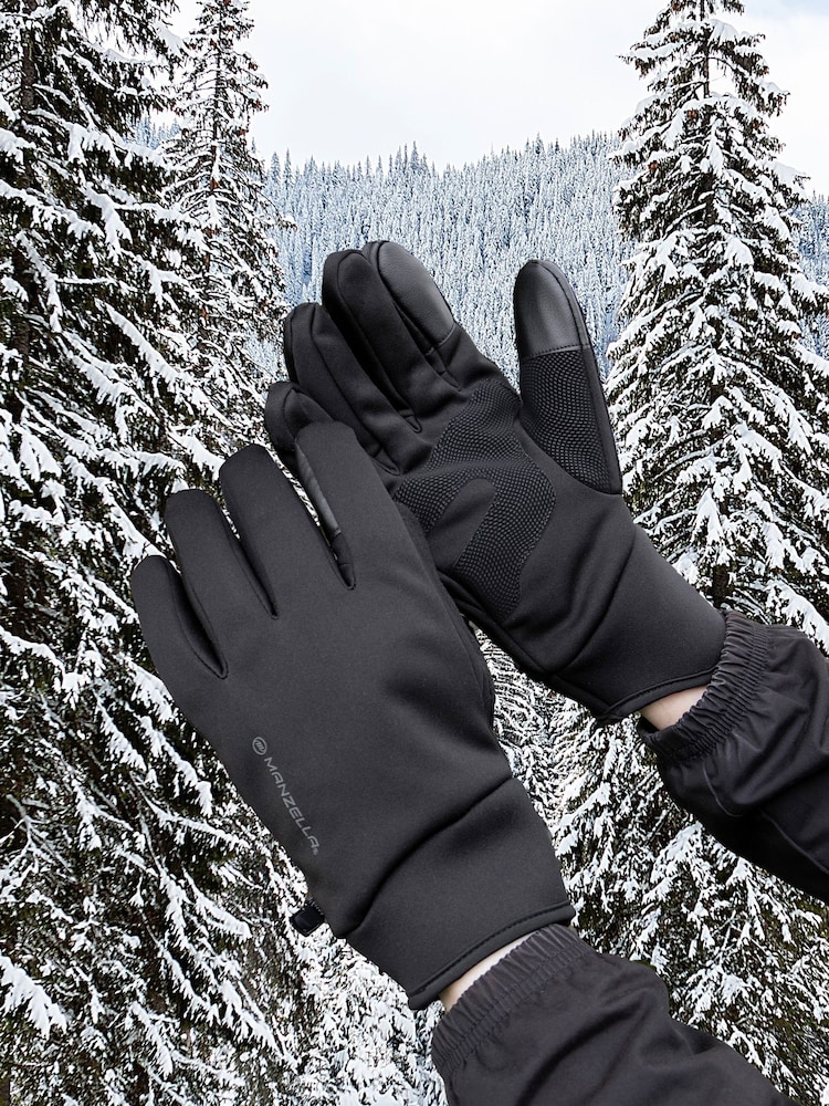 Totes Black Mens Manzella Warmest Gloves - Image 1 of 4