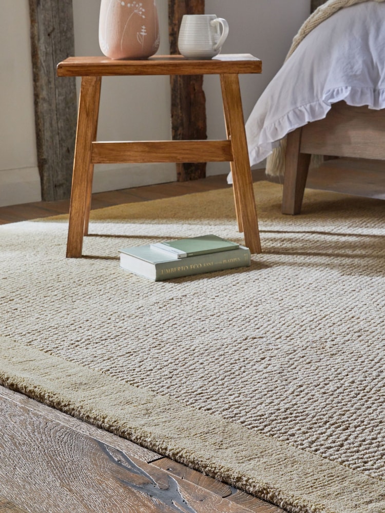 Dark Natural Border Rug - Image 2 of 6