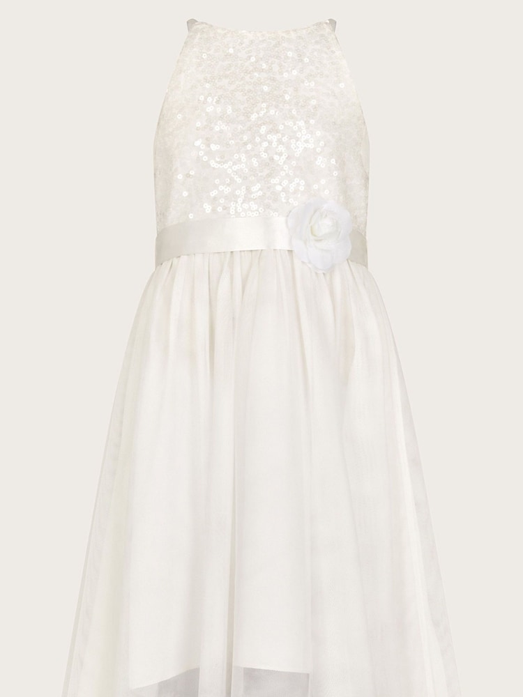 Monsoon Natural Sequin Truth Bridesmaid Dress - Image 1 of 3