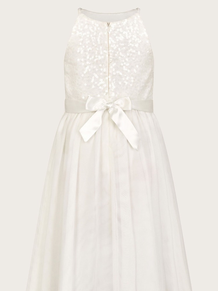 Monsoon Natural Sequin Truth Bridesmaid Dress - Image 2 of 3