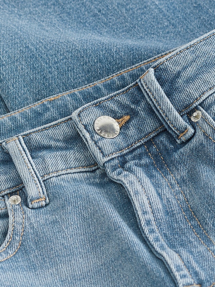 Mid Blue Comfort Stretch Straight Jeans - Image 6 of 6
