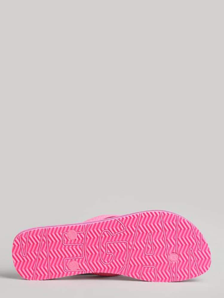 Superdry Pink Vintage Vegan Flip Flops - Image 2 of 3