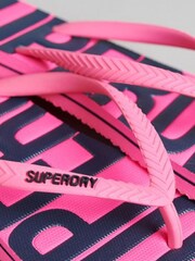 Superdry Pink Vintage Vegan Flip Flops - Image 3 of 3