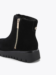 Carvela Black Bello Suede Zip Ankle Boots - Image 3 of 5