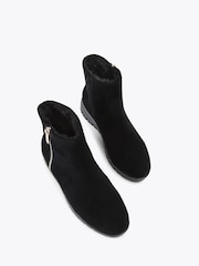 Carvela Black Bello Suede Zip Ankle Boots - Image 5 of 5