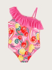Monsoon Pink Floral Swirl Swimsuit - Image 2 of 3