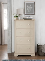 Stone Hampton Painted Oak Collection 4 Drawer Chest Of Drawers - Image 1 of 9