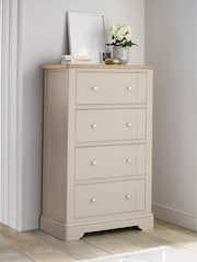 Stone Hampton Painted Oak Collection 4 Drawer Chest Of Drawers - Image 2 of 9