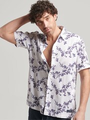 Superdry White Vintage Hawaiian Shirt - Image 1 of 6