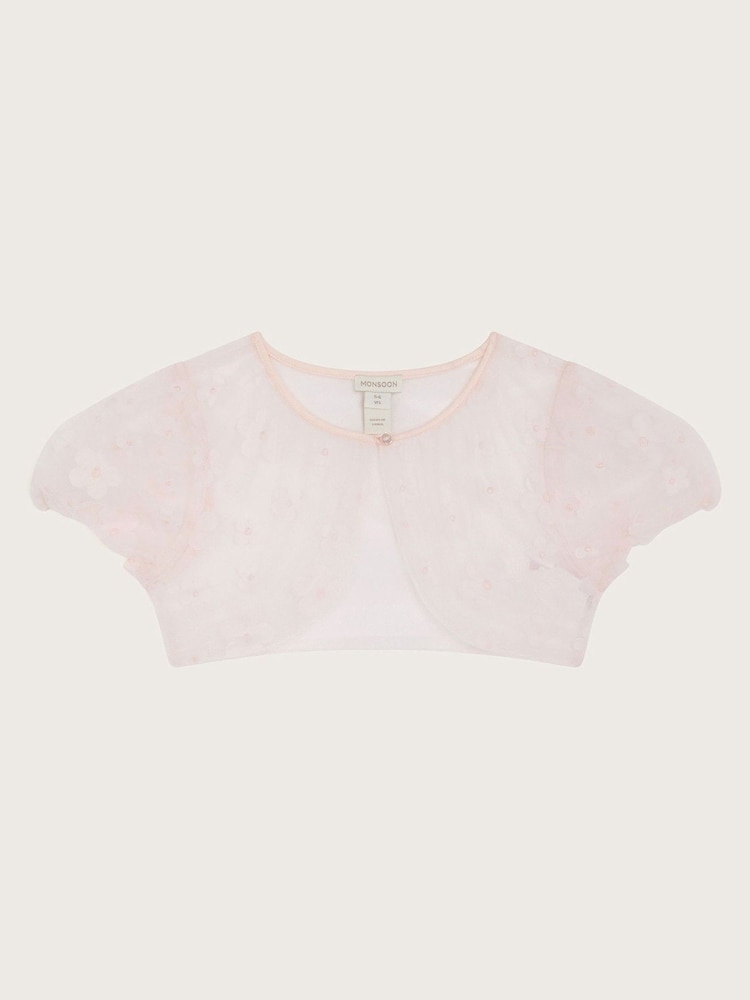 Monsoon Pink 3D Petal Tulle Cover Up - Image 1 of 3 Monsoon Pink 3D Petal Tulle Cover Up - Image 1 of 3