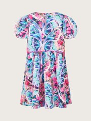 Monsoon Blue Butterfly Print Dress - Image 1 of 3