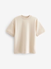 Natural Relaxed Fit Heavyweight T-Shirt (3-16yrs) - Image 1 of 3