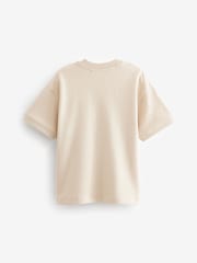 Natural Relaxed Fit Heavyweight T-Shirt (3-16yrs) - Image 2 of 3