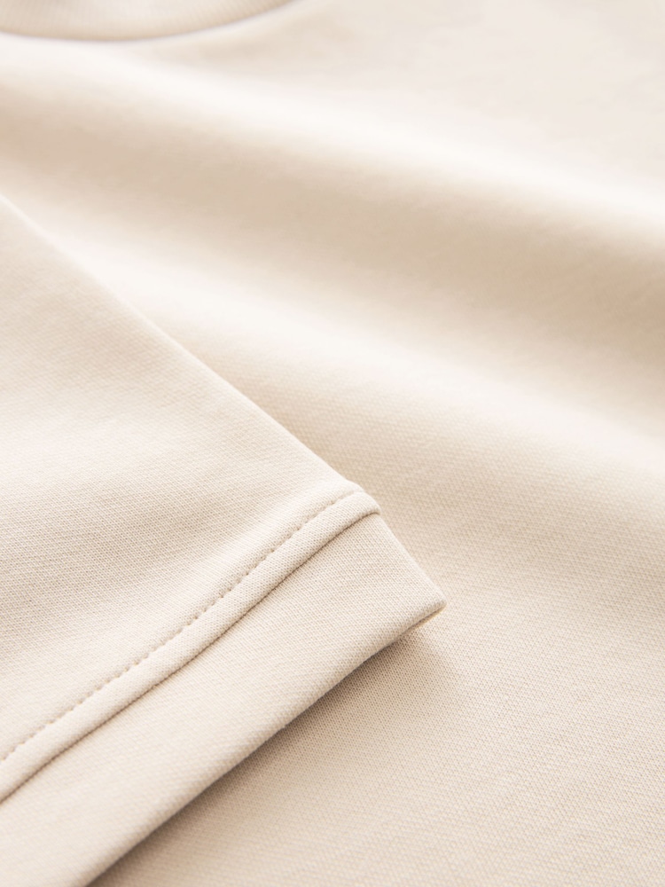 Natural Relaxed Fit Heavyweight T-Shirt (3-16yrs) - Image 3 of 3
