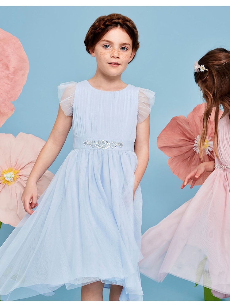 Monsoon Blue Penelope Belt Dress - Image 1 of 4