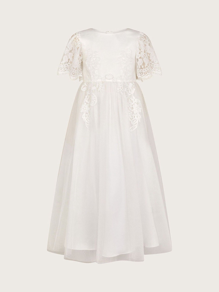 Monsoon White Lace Lourdes Maxi Communion Dress - Image 1 of 3
