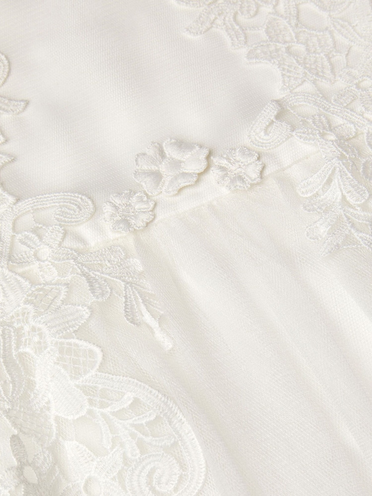 Monsoon White Lace Lourdes Maxi Communion Dress - Image 3 of 3
