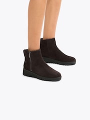 Carvela Brown Bello Suede Zip Ankle Boots - Image 1 of 5