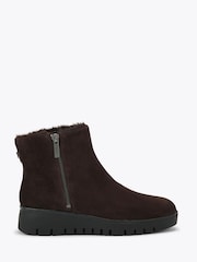 Carvela Brown Bello Suede Zip Ankle Boots - Image 2 of 5