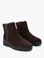 Carvela Brown Bello Suede Zip Ankle Boots - Image 4 of 5