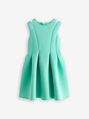 Baker by Ted Baker Mint Green Embossed Scuba Dress - Image 6 of 10