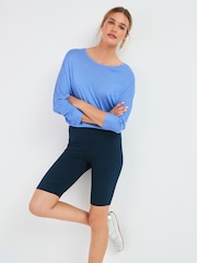 Navy Jersey Cycle Shorts - Image 2 of 8
