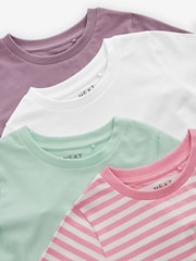 Violett/Rosa/Blau - T-Shirts 4er-Pack, 100 % Baumwolle (3–16Jahre) - Bild 7 von 7