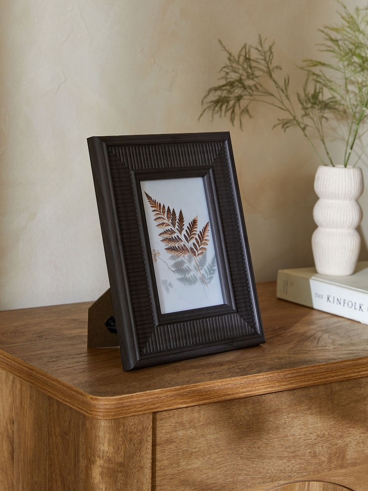 Black Rattan Effect Photo Frame - Image 1 of 5