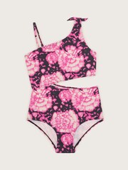 Monsoon Pink Tie Dye Cut-Out Swimsuit - Image 1 of 3
