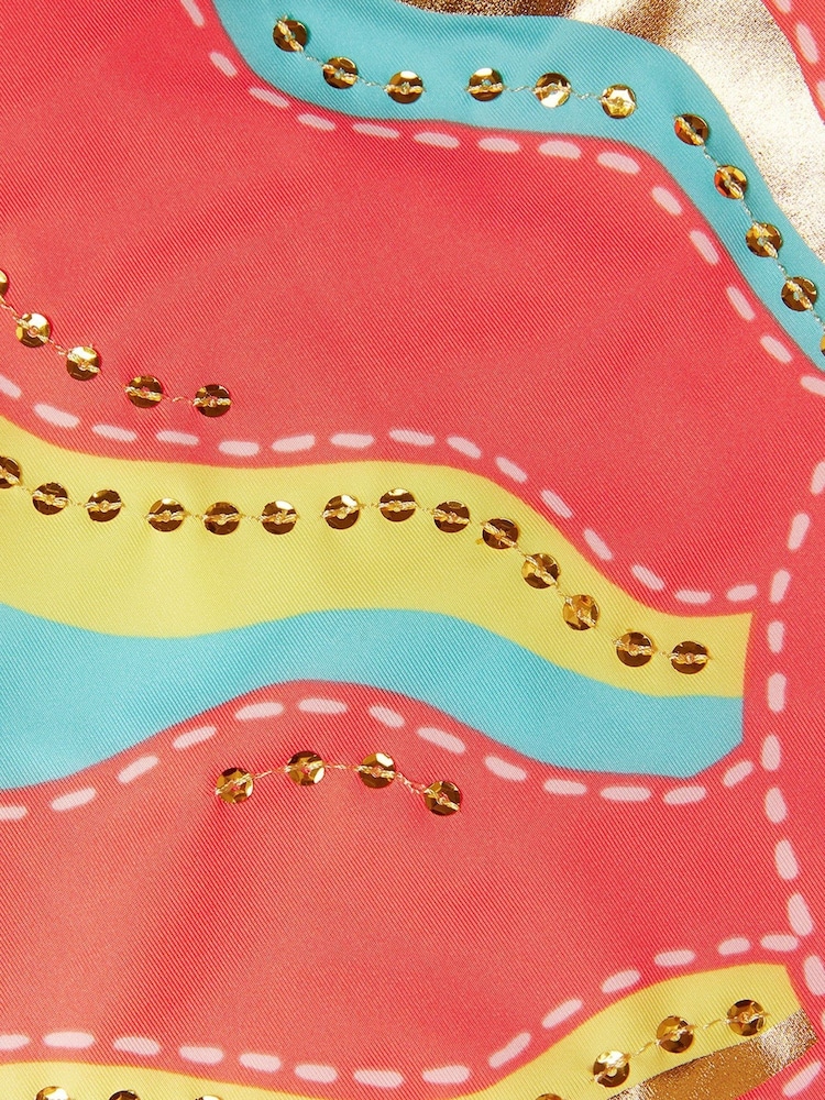 Monsoon Orange Sunshine Sequin Swimsuit - Image 3 of 3
