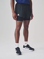 adidas Black Adizero Essential Running Shorts - Image 1 of 7