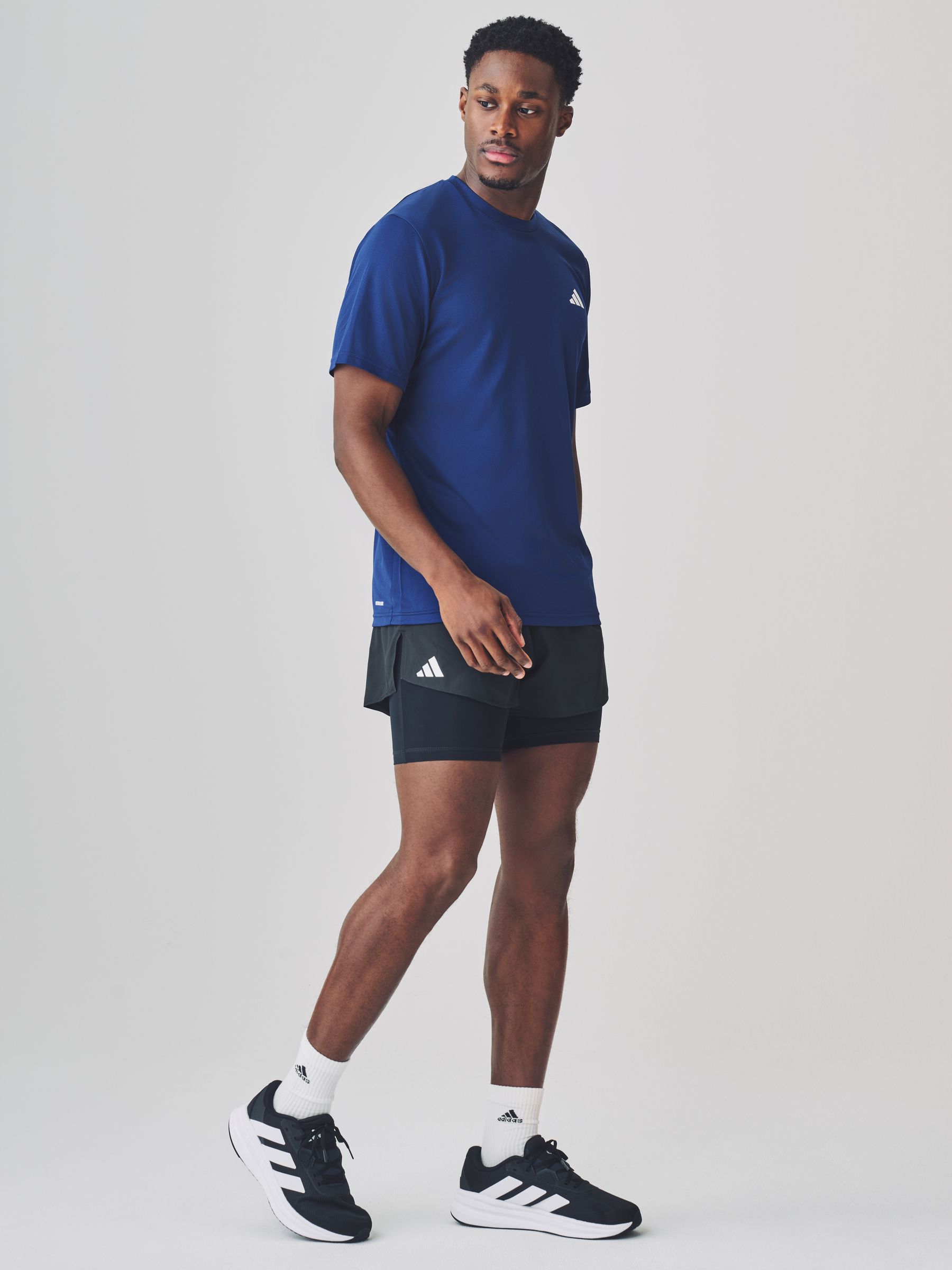 Buy adidas Black Adizero Essential Running Shorts from the Next UK ...