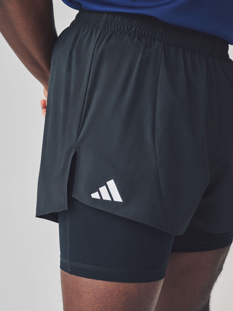 Adidas מכנסי ריצה קצרים בייסיק דגם Adizero - Image 4 of 5