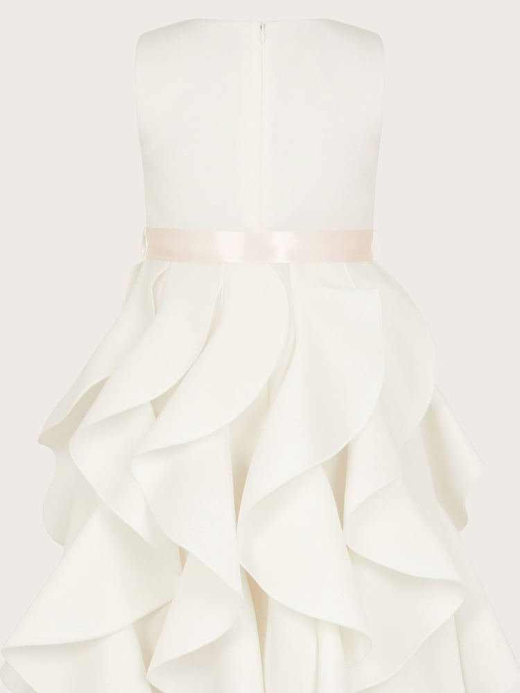 Monsoon Natural Scuba Cancan Ruffle Dress - Image 2 of 3